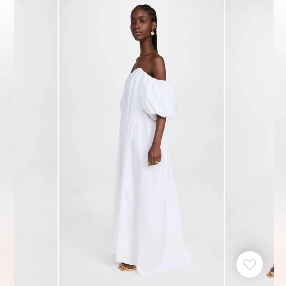 Caroline Constas White Off-Shoulder Maxi Dress - Picture 4 of 12